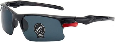 Okulary sportowe rowerowe UV400 czarne przeciwsło