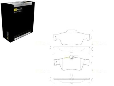 STARLINE BD S827P KOMPLEKTAS TRINKELIŲ STABDŽIŲ [STARLINE] 