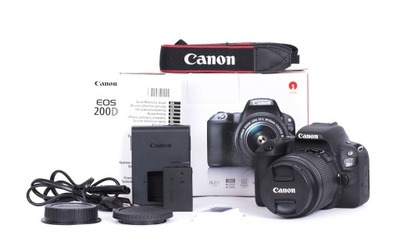 Canon EOS 200D + EF-S 18-55 III - jak nowy!
