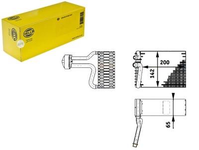 Испаритель кондиционера [hella] фото №1