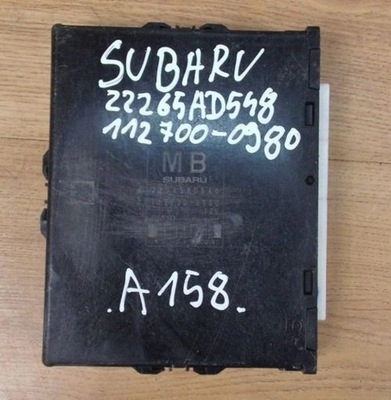 SUBARU XV UNIDAD DE CONTROL MÓDULO 22765AD540 112700-0980  