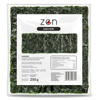 Glony Nori Gold 250g - Zen do sushi 100 arkuszy