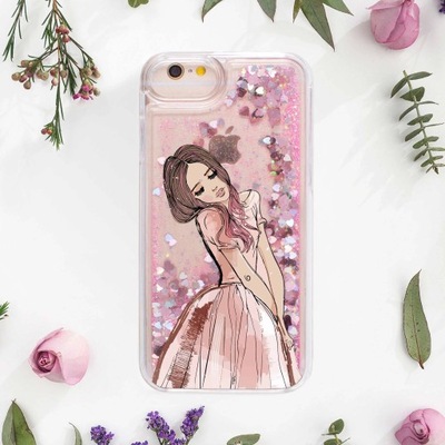 Dziewczyna foto Glitter Etui do iPhone 6/6S Plus