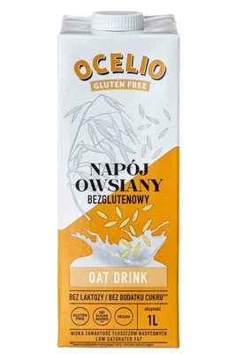 Bezglutenowy Napój Owsiany Ocelio 1 L