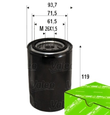 Valeo 586090 фільтр оливи фото №1