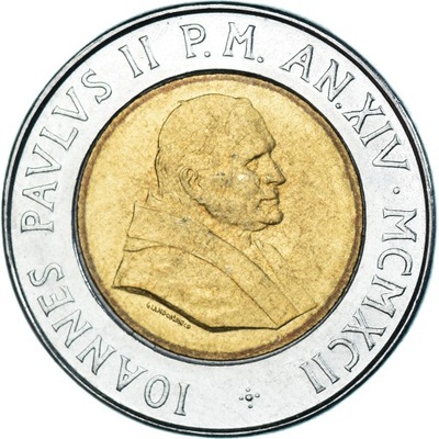 Moneta, Watykan, 500 Lire, 1989