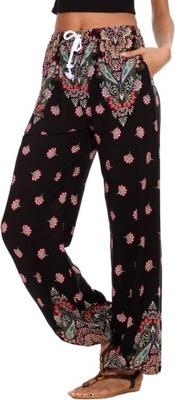 Spodnie w kwiaty, XL