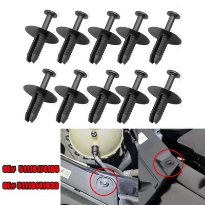 CLAMP MANIFOLD EXPANSION MUDGUARDS PROTECTION BMW 10 PIECES  