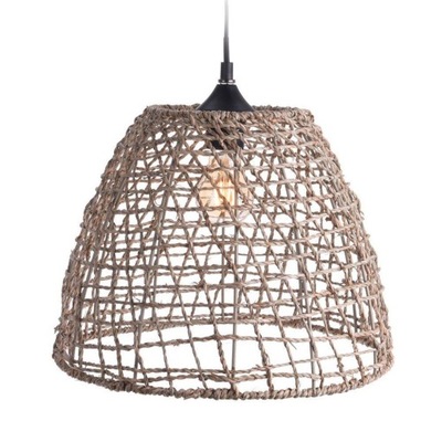 Lampa sufitowa ozdobna naturalna Boho Pleciona E27