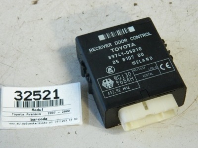 Toyota avensis модуль блок керування двері 89741-05010 фото №1