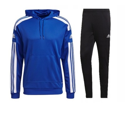 DRES MĘSKI ADIDAS BLUZA+SPODNIE NIEBIESKI r. M