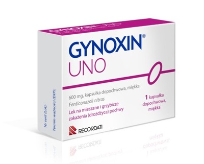 Gynoxin Uno 600mg 1 kapsułka dopochwowa