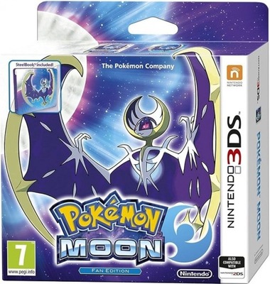 POKEMON MOON + STEELBOOK [3DS] FAN EDITION