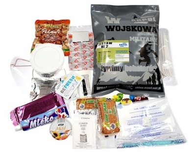 Posiłek Wojskowy Typ W2 Wojskowa Racja Żywnościowa Pulpety w sos warzywnym
