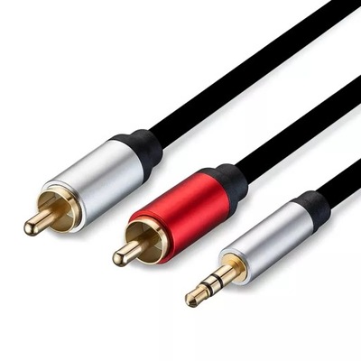 KABEL AUX MINI JACK 3.5mm 2x RCA CINCH STEREO 5m