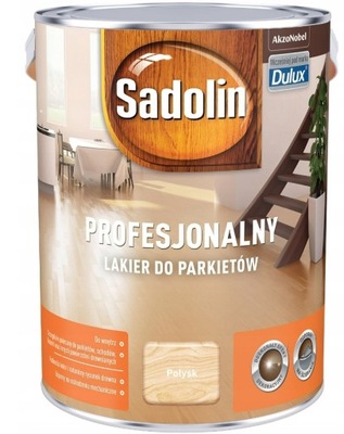 SADOLIN LAKIER DO PARKIETU POŁYSK BEZBARWNY 5L