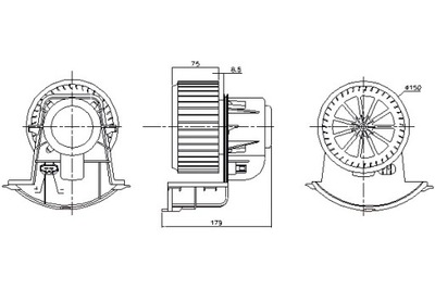 NISSENS VENTILADOR SOPLADORES VW CALIFORNIA T5 CAMPER CALIFORNIA T6  