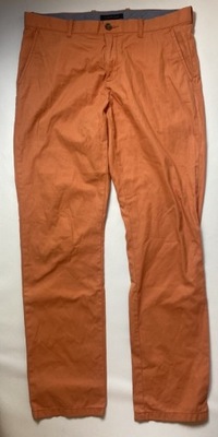 Tommy Hilfiger Chino pomarańczowe Spodnie W36 L35