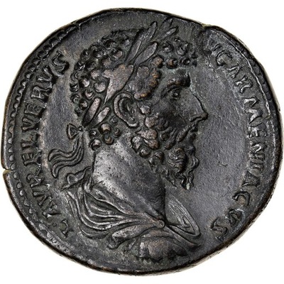 Lucius Verus, Sestertius, 163-164, Rome, Bardzo rz