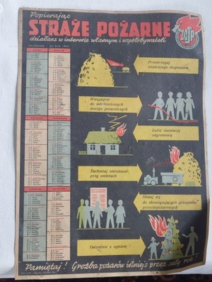 KALENDARZ STRAŻ POŻARNA 1965 r.