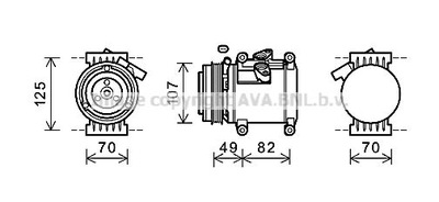 PRASCO CTK039 COMPRESOR ACONDICIONAMIENTO  