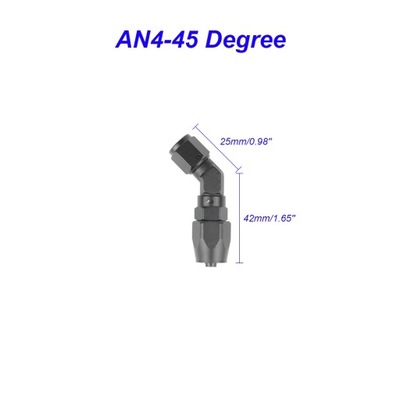 45/90 Degree Elbow Aluminum Low Profile Forged Hose Fittings Female ~9186