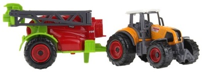 Zestaw Farmerski Maszyny Rolnicze Traktor Ciągnik z Opryskiwaczem