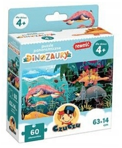 Dinozaury. Puzzle panoramiczne. CzuCzu