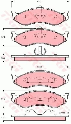 TRW GDB4104 ZAPATAS DE FRENADO JEEP CHEROKEE 1/97-> GR  