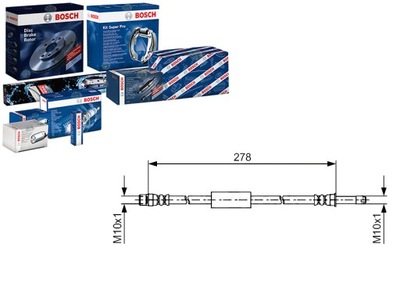 BOSCH ПАТРУБОК HAM. ELAST. BMW T. 5/6 09- LE/PR