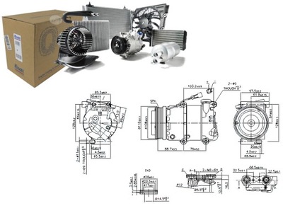 КОМПРЕССОР КОНДИЦИОНЕРА VOLVO C30 S40 II V50 FORD C