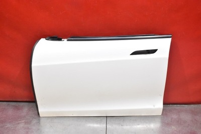 Дверь левая перед передние белый tesla model s lift 16-21 фото №1