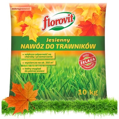 NAWÓZ JESIENNY DO TRAWY DO TRAWNIKA FLOROVIT 10kg