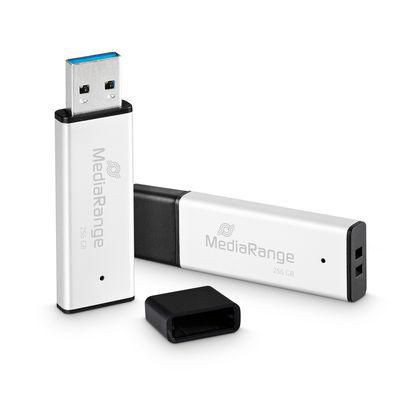 MEDIARANGE USB-STICK USB 3.0 HIGH PERFORMANCE 256GB ALUMINIO  