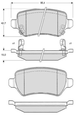 STARLINE BD S320 КОЛОДКИ ГАЛЬМІВНІ