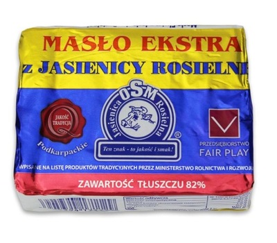 Masło ekstra tradycyjne (82 % tłuszczu) 200 g jasi