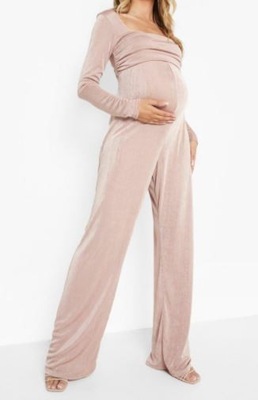 BOOHOO MATERNITY KOMBINEZON CIĄŻOWY POŁYSK 38 DCC