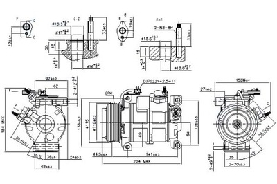 КОМПРЕССОР КОНДИЦИОНЕРА NISSENS 55111417AB 55111417