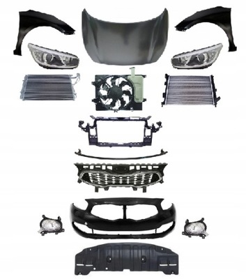 Kia ceed 2 ii jd 2012-2017 kompletny перед pas фото №1