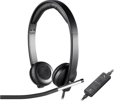 Słuchawki z mikrofonem Logitech USB Headset H650e