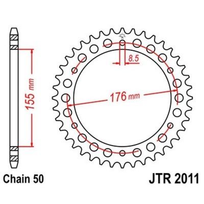 PINION GEAR REAR JT 43-ZEBOW SPEED TRIPLE 955 1999-04  