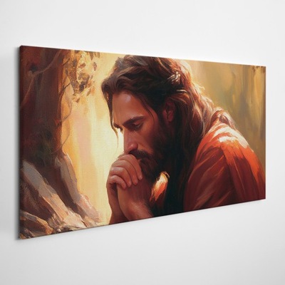 Drukowany Obraz do sypialni Jezus w Ogrodzie
