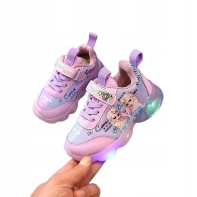 Elsa dzieciece buty swiecace led dla dziewczynek25
