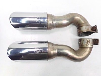 2X TIP CAPS EXHAUSTION CHROME 4L0253825B AUDI Q7 4L  