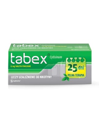 TABEX, 100 tabl. rzucanie palenia