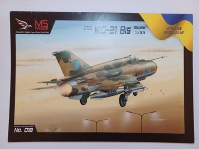 Radziecki samolot MIG-21 bis UKRAIN 1:33 MSMODEL