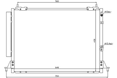 Nissens конденсатор кондиционера toyota hiace / comm фото №1