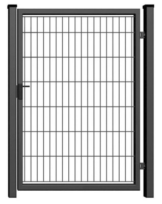 FURTKA wypełniona panelem 2D - ANTRACYT - 1,50 m