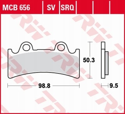 ZAPATAS DE FRENADO TRW MCB656SV  