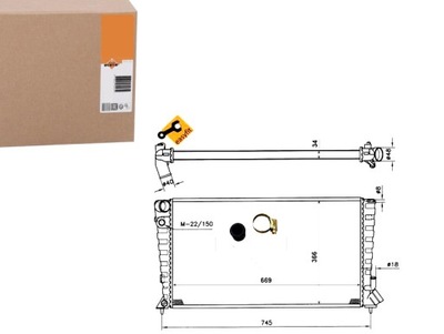 Nrf509510 радиатор citroen berlingo 98- фото №1
